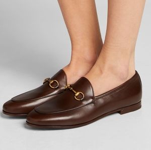 Gucci Jordaan leather loafers in brown